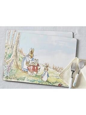 Pottery Barn Beatrix Potter Peter Rabbit Placemat Set of 2
